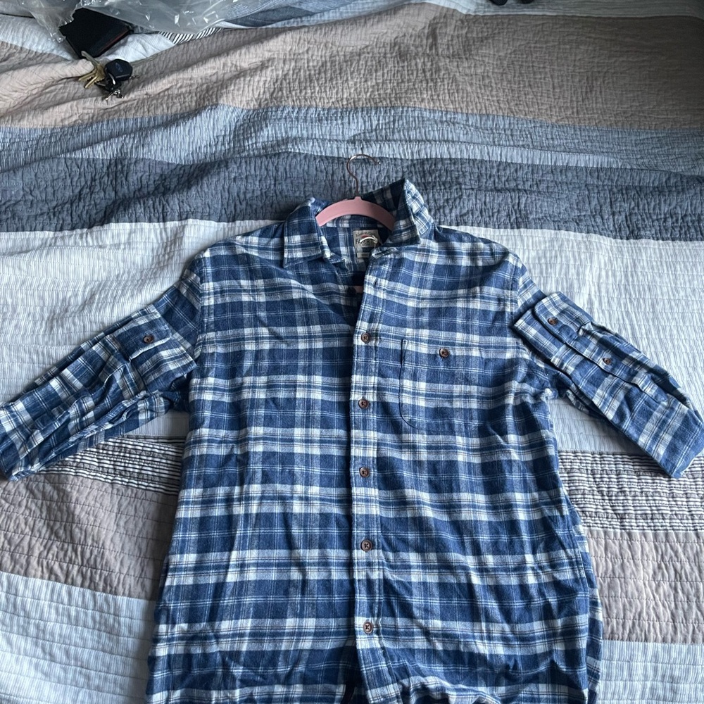 Faherty Organic Cotton Blue Check Shirt